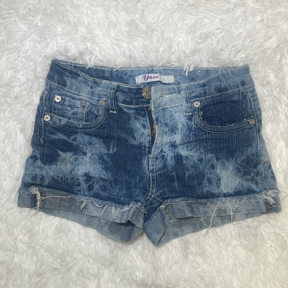 Tye Dye Jean Shorts